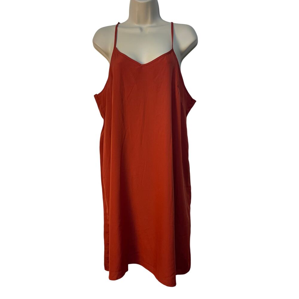 Time and Tru Women’s Sleeveless Sleepwear Dress Color Orange Size 16/18
